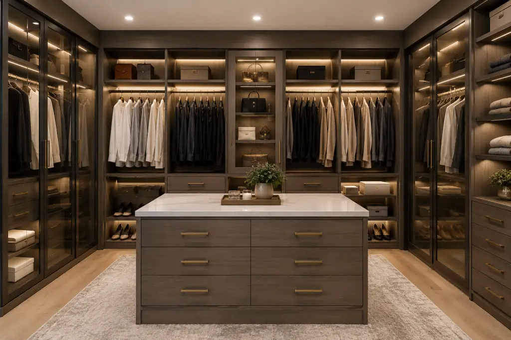 modern custom closet