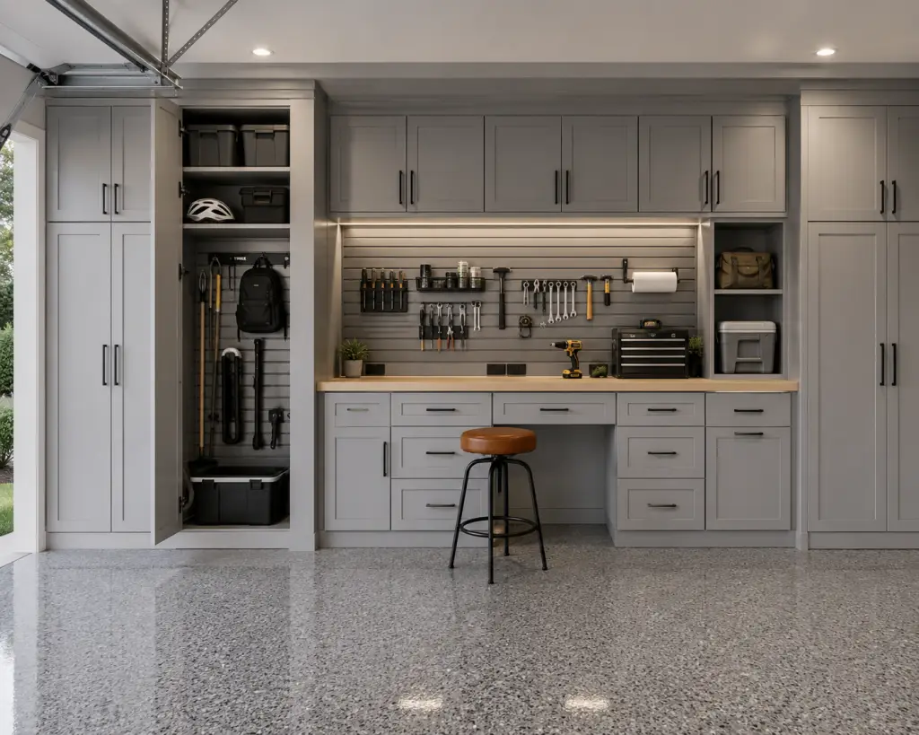 custom garage cabinet design