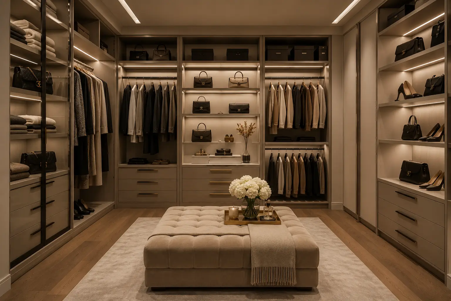 high end closet design