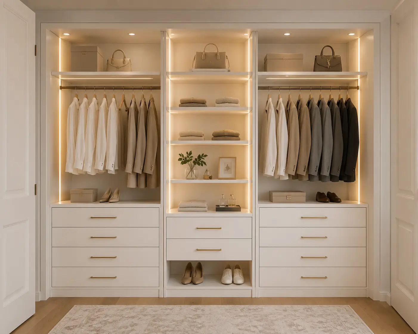 reach in closet beige