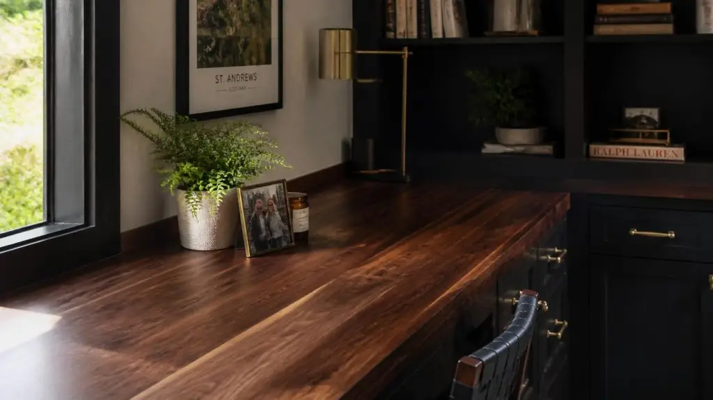 dark walnut wood countertops