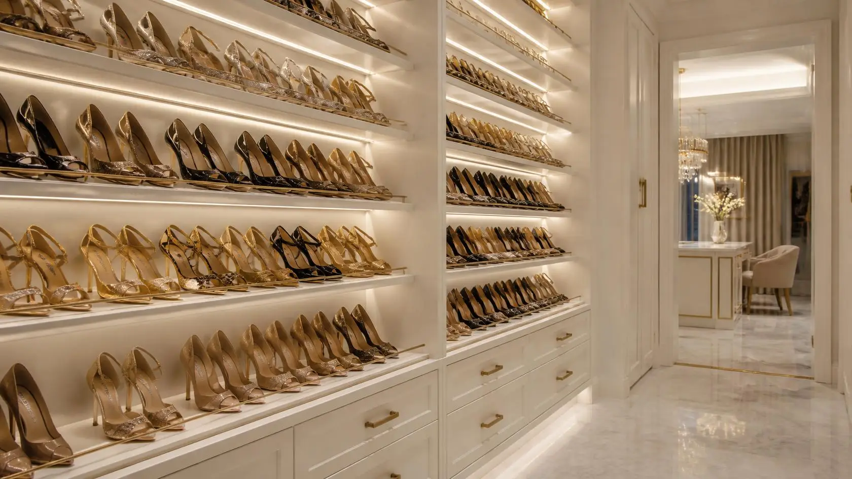 custom shoe closet